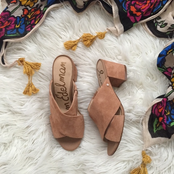 stanley block heel mule sandal